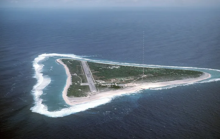 Photo d’origine : Une île vue du ciel
